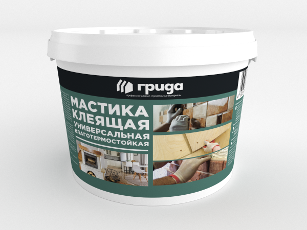 Мастика клеящая термостойкая ГРИДА 2,5 кг